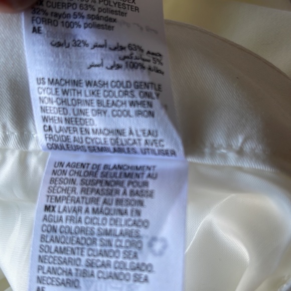 Alfani Straight leg off white pants-14 - Picture 7 of 16